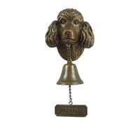 Sonnette de porte en métal pour basset hound - Décoration de Noël 2025 - Décoration de porte à suspendre