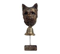 Sonnette de porte en métal pour basset hound - Décoration de Noël à suspendre