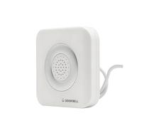 Sonnette de Porte Filaire 12V DC - Carillon et Sonnerie Ding Dong 90dB - Sonnette Intérieure pour Maison, Boutique, Bureau et Contrôle d'Accès - Boîtier ABS (Blanc)