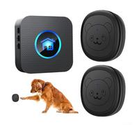 Sonnette de porte intelligente sans fil pour apprendre à la propreté - Cloches de dressage pour chien - Cloche de dressage pour chien - Pour communiquer avec les animaux de compagnie (1 récepteur + 1