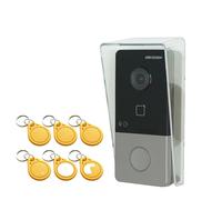 Sonnette de porte IP avec grand angle de 131° et vidéo 1080p, étanche, WLAN & filaire, protection contre la pluie et cartes
