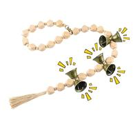 Sonnette De Porte pour Chien afin De Faire Ses Besoins | Carillon d'Entraînement au Pipi des Chiots | Cloche à Perles de Bois pour la Propreté du Chien,pour Toilettes Voyage Salon