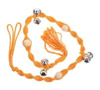 Sonnette de Porte pour Chien Tissée, Légère, Facile à Saisir, Coton | Décoration Créative Jaune, Rangement Simple, pour Propriétaires D’animaux, Présent pour Amis