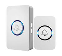 Sonnette de porte réglable - Sonnette sans fil intelligente avec télécommande | Sonnette de porte multifonction avec batterie pour la maison, les personnes âgées, les soins aux personnes âgées et