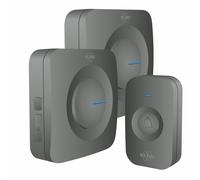 Sonnette de Porte sans Fil ELRO DB3000 - 2x récepteur à Piles - 64 Mélodies - 300m - Noir