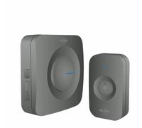 Sonnette de Porte sans Fil ELRO DB3000 - 64 Mélodies - Distance sans fil : 300m - Noir