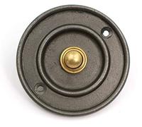 Sonnette de porte traditionnelle en fonte antique (diamètre 80 mm)