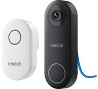 Sonnette de porte vidéo, résolution vidéo 5MP, audio bidirectionnel, vue grand angle, sonnette de porte noire PoE