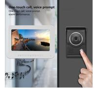 Sonnette De Porte Vidéo - SURENHAP - 7 Pouces - Vision Nocturne Infrarouge - Étanche - Moniteur D'Interphone