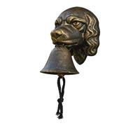 Sonnette de porte vintage en fonte | Cloche de bienvenue en forme de chien - Sonnette de porte de ranch - pour porte d'entrée, porche, jardin, cour, entrée, ranch, ferme, maison de ferme, extérieur
