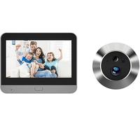 Sonnette de porte visuelle, caméra Peephole, caméra de judas numérique, écran LCD couleur 4,3", champ de vision 120°, objectif grand angle 1080p