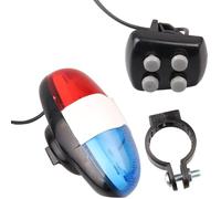 Sonnette De Vélo 6 Led 4 Tons, Sonnette De Vélo, Sonnette De Vélo, Lumière De Police De Moto, Sirène Électronique Forte, Accessoires Pour Enfants, Vélo Scooter