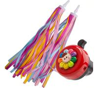 Sonnette de vélo en aluminium, son clair et puissant, sonnette de vélo à fleurs, convient pour le vélo, le scooter Sonnette de vélo rose,Sonnette de vélo rouge,Sonnette de vélo violette,Sonnette de vé