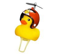 Sonnette De Vélo en Forme De Canard en Caoutchouc - Rétroviseur Réfléchissant, Coupe-Vent, Sonnette De Vélo À Lumière LED Jaune pour | Be-LL Forte Sonnerie Sonore Claire Et pour Adultes