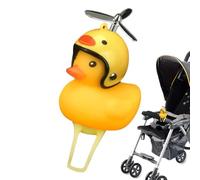 Sonnette de vélo - Jolie sonnette en caoutchouc avec lumière LED et hélice | Lumineuse avec casque et hélice, sonnette LED créative pour vélos et trottinettes pour enfants | Sécurité de nuit amusante