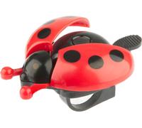 Sonnette de vélo PexKids coccinelle avec ailes ouvertes - rouge/noir