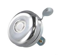 Sonnette de vélo rétro classique en fer et plastique pour klaxon, facile à installer pour vélos de route pliants, véhicules électriques, argent, 5,2 cm (argent)