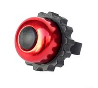 Sonnette de vélo rotative puissante - Accessoire essentiel de cyclisme - Son puissant à plus de 100 dB - Pour vélos et scooters avec guidon de taille standard (rouge)