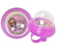 Sonnette de vélo Tataway Squeeze Bell Gabby's Dollhouse Rose pour Enfants avec graphismes Officiels DreamWorks - Sonnette de vélo Universelle avec Son et Facile à Assembler pour Les vélos pour