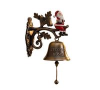 Sonnette D'entrée De Noël En Métal Avec Panneau Bienvenue Saisonnier Plan Imperméable Concept D'organisation Rapide Pour Les Décorations Magasin À Domicile Cloches Bienvenue