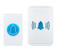 Sonnette d'extérieur sans fil conçue avec un indice d'étanchéité IP44, couverture du signal longue distance jusqu'à 150 mètres, alimentée par batterie avec 38 options de mélodie et réglage du volume