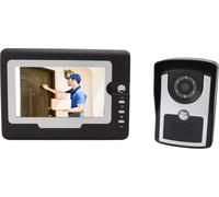 Sonnette d'interphone vidéo HD intelligente Sonnette d'interphone électronique pour la maison avec 12 sonneries Ecran LCD TFT