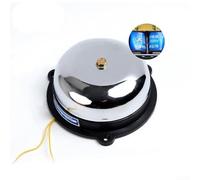 Sonnette électrique traditionnelle AC 220 V avec bobine de cuivre pur et disque en acier inoxydable pour usage industriel et commercial, argenté (5,1 cm)