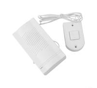 Sonnette électronique filaire avec carillon clair, construction en plastique économe en énergie, installation facile pour magasin de bureau, blanc, câble de 100 cm