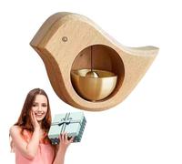 Sonnette en bois, sonnette magnétique en bois, sonnette magnétique en forme d'oiseau E, sonnette en bois, ornements de carillon à vent, tente d'aspiration, sonnette d'alerte de transformateur