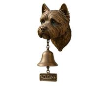 Sonnette en Fonte Sonnette rétro for Chien, Bienvenue, Carlin, Labrador, Pitbull, Bouledogue, Saint, décoration de la Maison(A13)