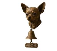 Sonnette en Fonte Sonnette rétro for Chien, Bienvenue, Carlin, Labrador, Pitbull, Bouledogue, Saint, décoration de la Maison(A11)