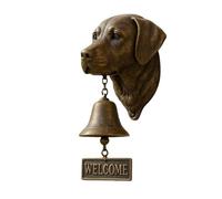 Sonnette en Fonte Sonnette rétro for Chien, Bienvenue, Carlin, Labrador, Pitbull, Bouledogue, Saint, décoration de la Maison(A5)