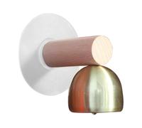 Sonnette En Métal En Bois | Cloche De Bienvenue Pour Magasin Rustique 5x5,8 Cm | Sonnette D'entrée En Bois, Réfrigérateur Ou Rappel De Boutique Facile À Installer | Ajoute De La Chaleur Et Fait