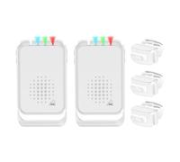 Sonnette Entrée Magasin,NineLeaf Sonnette à Détecteur De Mouvement,Detecteur Boite Aux Lettres,IP64 étanche,918FT Longue Distance,Antivol,pour La Maison, L'entrepôt, Le Bureau,2Récepteur 3Capteur