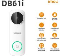 Sonnette WIFI filaire 5MP DB61i Blanche