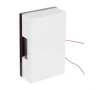 Sonnette filaire Ding Dong 220 V ignifuge ABS Shell fort 80 95 dB Carillon mécanique Compatible Stable Power Mount Installation pour contrôle d'accès d'hôtel Blanc