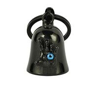Sonnette Gardien de la main du démon de la sorcière pour moto : Gremlin Bell, porte-clés Evil Eye, accessoires, cadeaux chanceux pour hommes et femmes, Noir , S