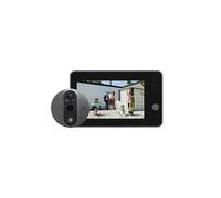 Sonnette intelligente connecté WiFi écran 1080P, Vision nocturne HD, Vision bidirectionnelle, caméra de sécurité pour la maison HDME + Micro SD 64go
