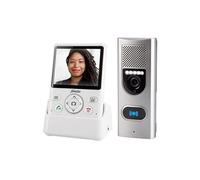 Sonnette intercom avec caméra et écran couleurs 3.5 Alecto ADI-250 Blanc-Argent Blanc-Argent G