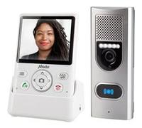 Sonnette intercom avec caméra et écran couleurs 3.5 Alecto ADI-250 Blanc-Argent Blanc-Argent G