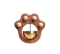 Sonnette Magnétique En Forme De Patte De Chat, Décoration De Porte Avec Carillon À Vent En Bois, Décoration Mignonne For L'entrée De La Maison
