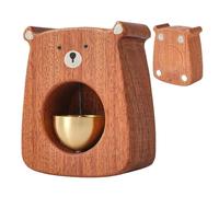 Sonnette manuelle | Ours en bois mignon avec son - Décoration de table pour adolescents adolescents