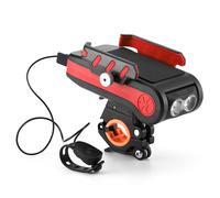 Sonnette Multifonctionnelle Led T6 Pour Vélo, Phare, Alarme, Support De Téléphone, Éclairage De Bicyclette, Accessoires De Bicyclette, 550lm, 2x