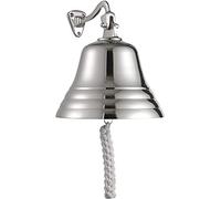 Sonnette Murale Murale pour Bateau, école, dîner, réception, décoration d'intérieur, à Suspendre au Mur en Chrome argenté 10,2 cm, 12,7 cm, 15,2 cm, 20,3 cm (20,3 cm)