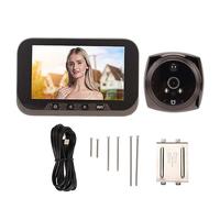 Sonnette Numérique de 4 5 Pouces Visionneuse Vidéo de Caméra de Judas de Vision Nocturne HD 1080P Caméra électronique de Surveillance Visuelle de Détection Mobile Stockage de