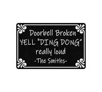 Sonnette Personnalisée Cassée Crier Ding Dong Vraiment Fort Personnalisez Votre Nom De Famille Tapis De Bain Imperméable Paillasson Exterieur Antidérapant Absorbant Tapis De Porte pour Balcon Bai