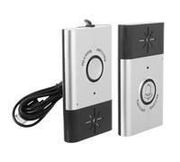 Sonnette Portable H6 sans Fil Communication Vocale, Argenté | Interphone Extérieur pour Maisons Anciennes, Plastique, Modèle H6, Fonctionne 4 Piles Aaa