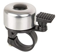 Sonnette pour Bicyclette en Argent, pour Guidon Ø 21 mm - Ø 25 mm, avec vis de Fixation, Sonnette Transparente pour Bicyclette, Klaxon Universel pour Bicyclette en Plusieurs Couleurs, Accessoires