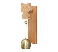 Sonnette Pour Chat, Avec Installation Adhésive Facile, 15cm, Carillon En Bois Pour Chat Mignon, Cloche De Commerçant, Élégance Rustique Et Son Agréable, Pour L'extérieur, L'intérieur, Le Jardin, La Co