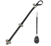 Sonnette pour chien pour dressage au pot, cloches pour pot avec sangle réglable | Cloches pour chiots avec clicker pour chiens pour petite, moyenne et grande taille, art